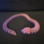 3D Snake Pink Purple