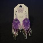 Beaded Purple Green