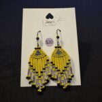 Beaded Yellow Black