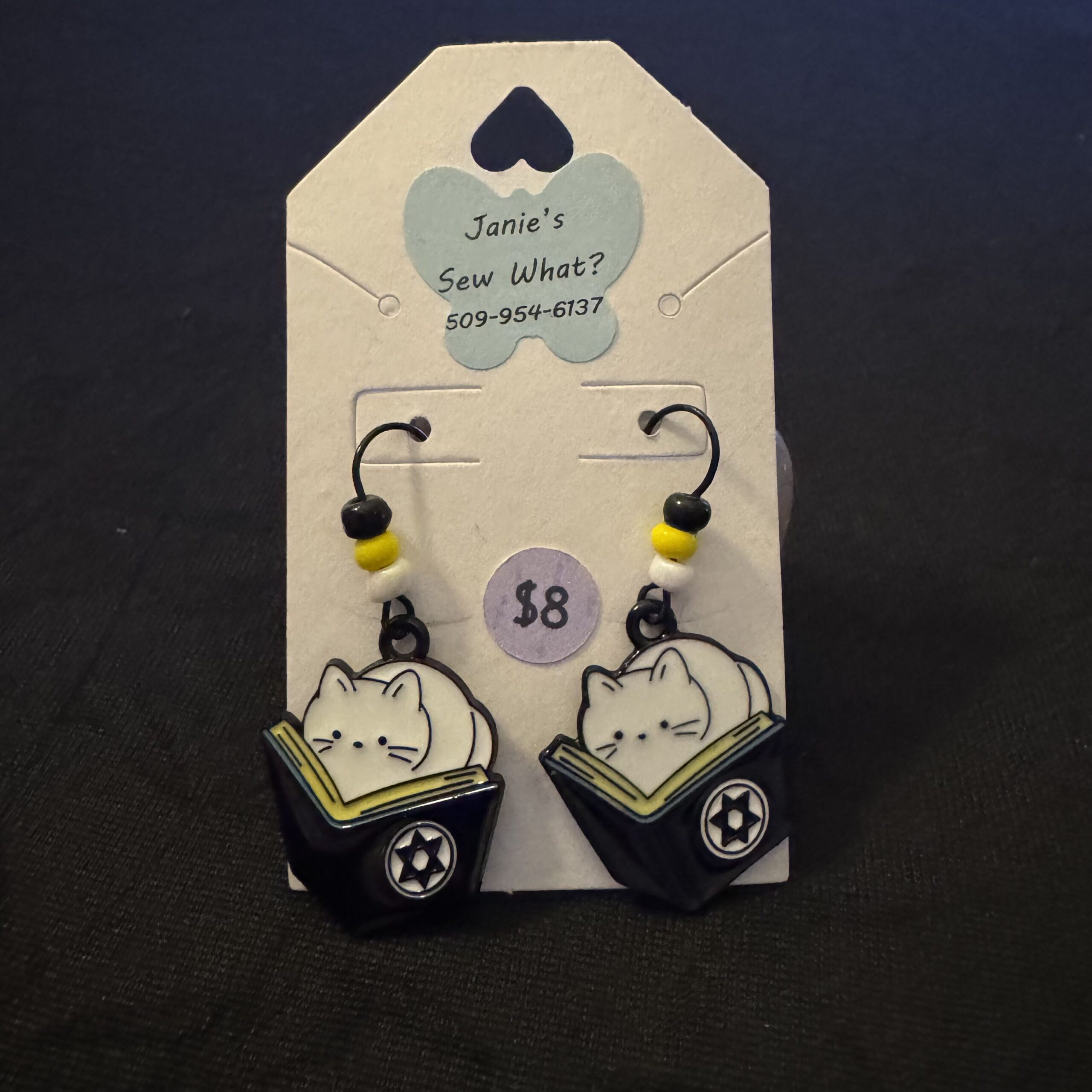 Earrings-Cat_BookSmart Cat BookSmart - Image 1