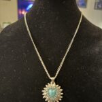 Flower Turquoise Heart