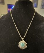 Flower Turquoise Heart
