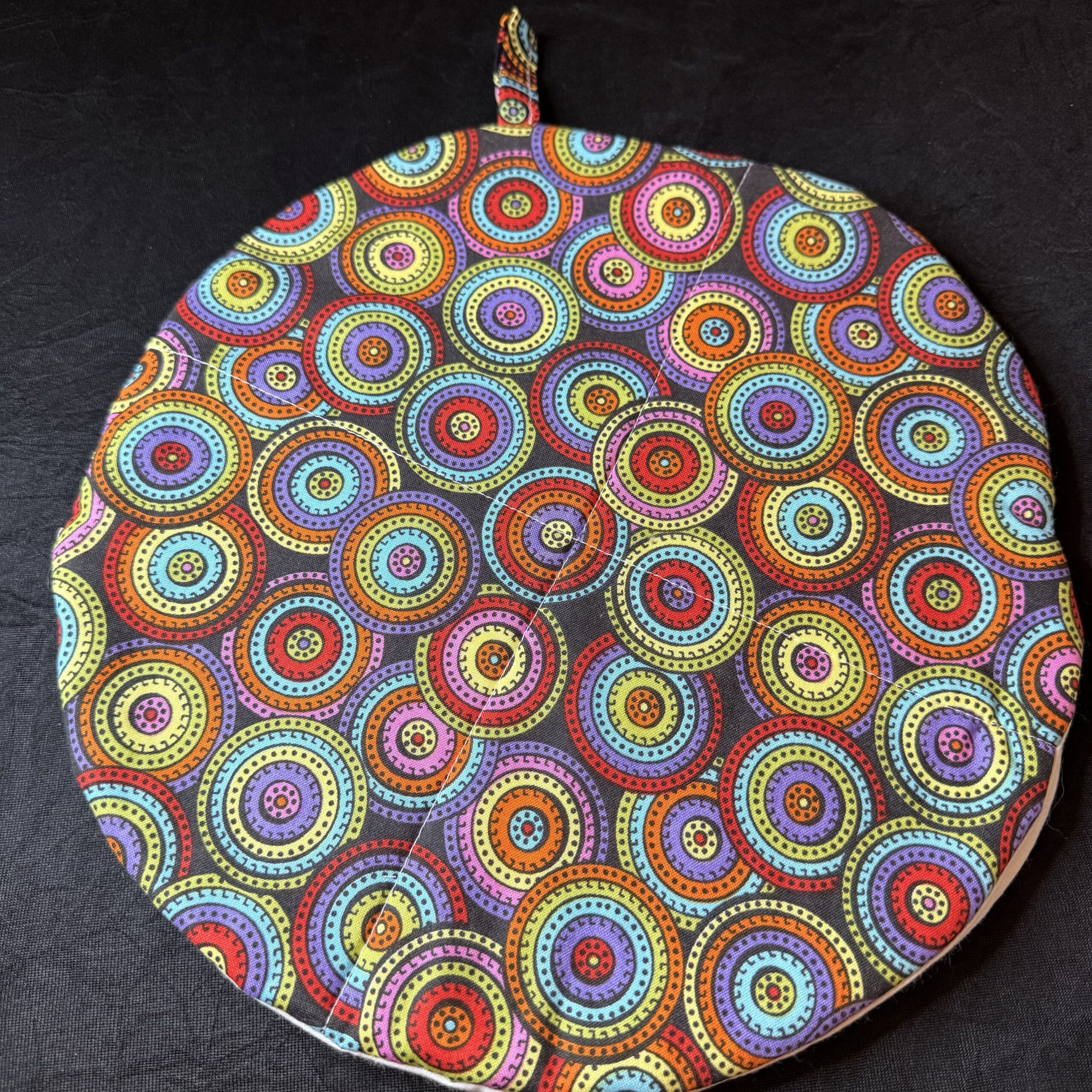Tortilla_Potato_Bags-TB_ColorfulCircles Colorful Circles Tortilla Bag - Image 1