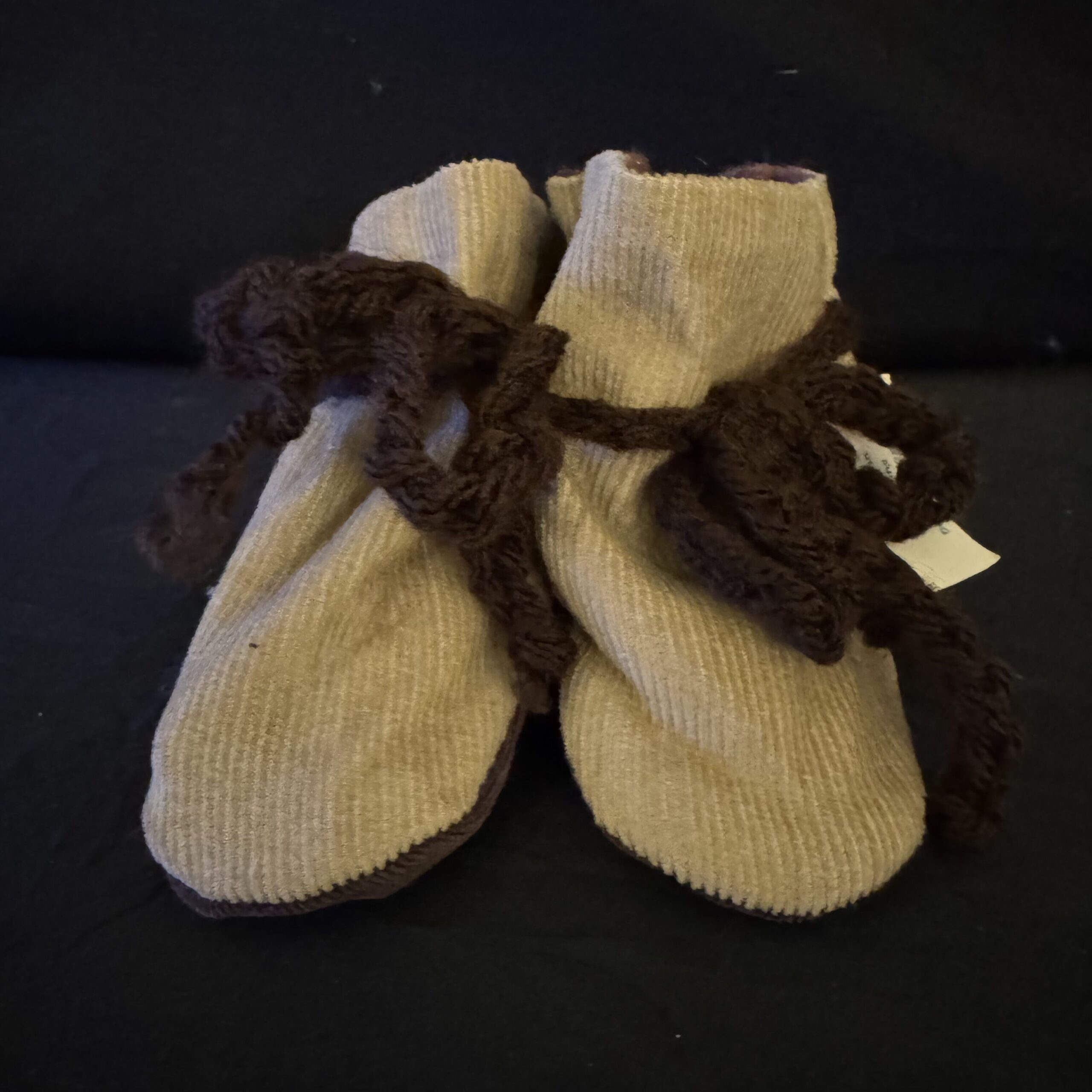 Baby_Booties-Medium-Corduroy-Brown Corduroy Brown - Image 1