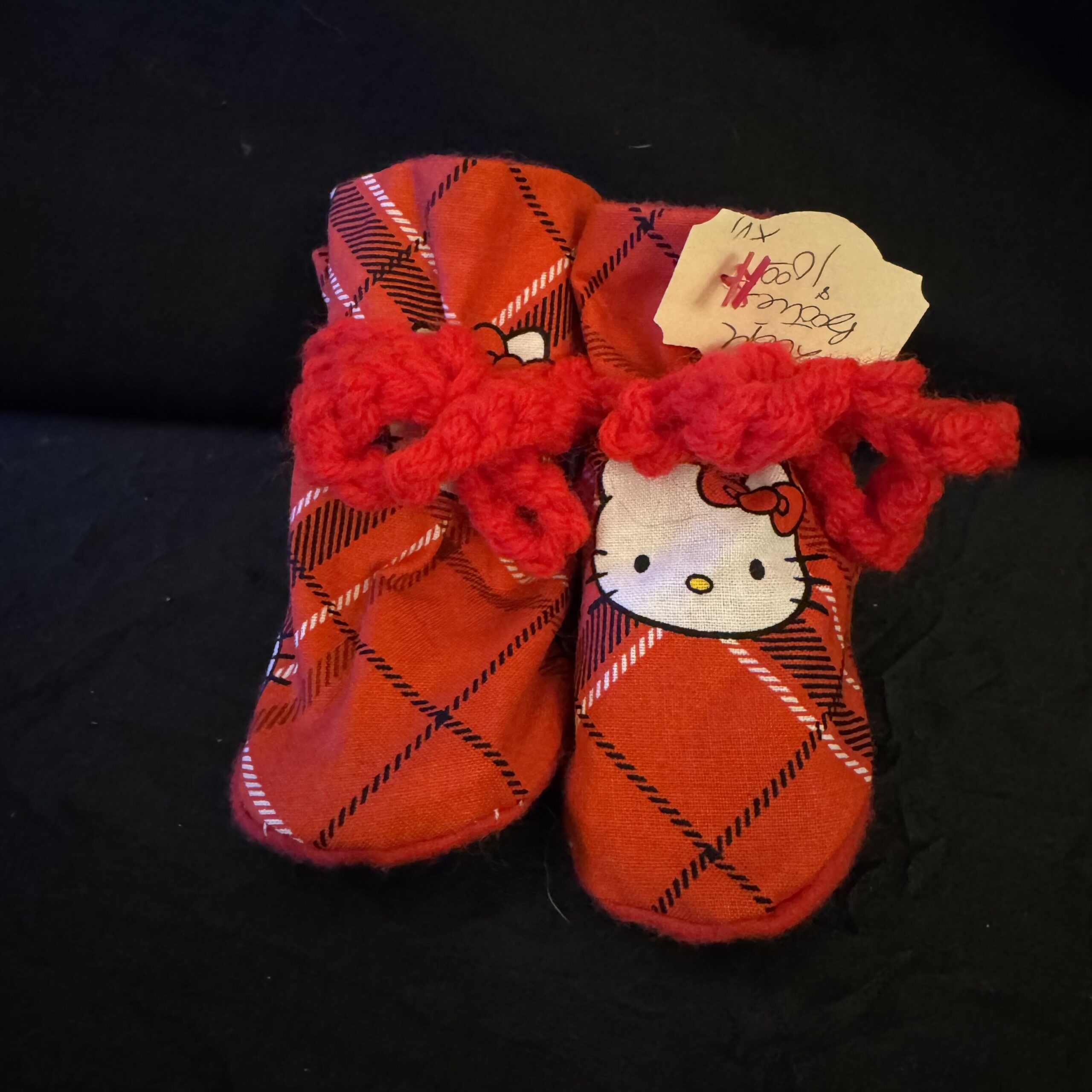 Baby_Booties-Medium-HelloKitty-Red-Pair2 HelloKitty Red Pair2 - Image 1
