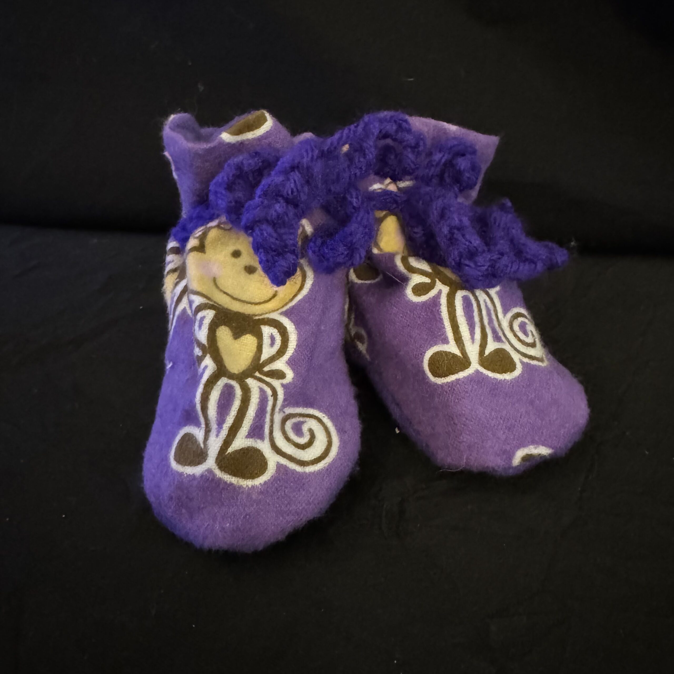 Baby_Booties-Medium-Monkey-Purple Monkey Purple - Image 1