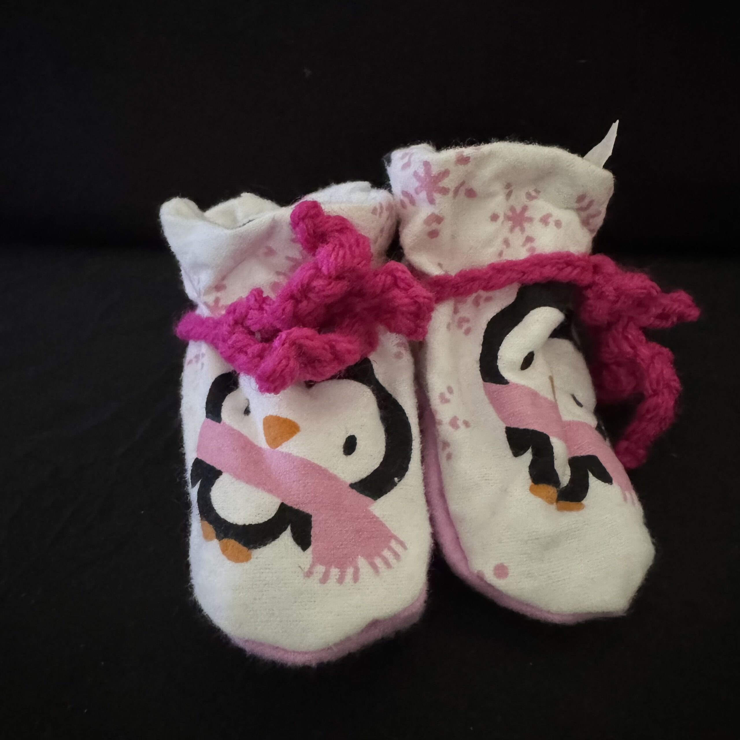 Baby_Booties-Medium-Penguin-Pink Penguin Pink - Image 1