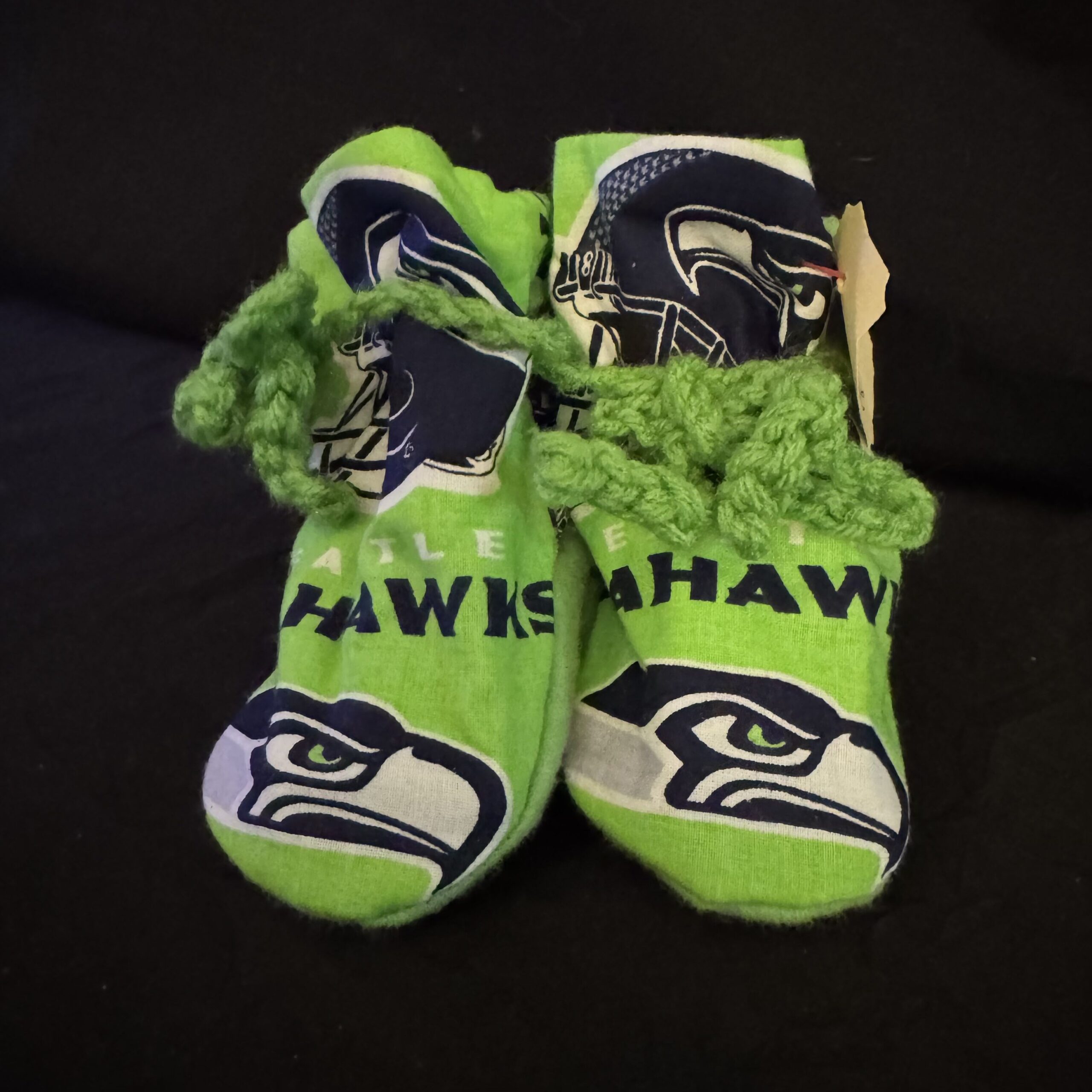 Baby_Booties-Medium-Seattle-Seahawks-Green-Pair2 Seattle Seahawks Green - Image 1