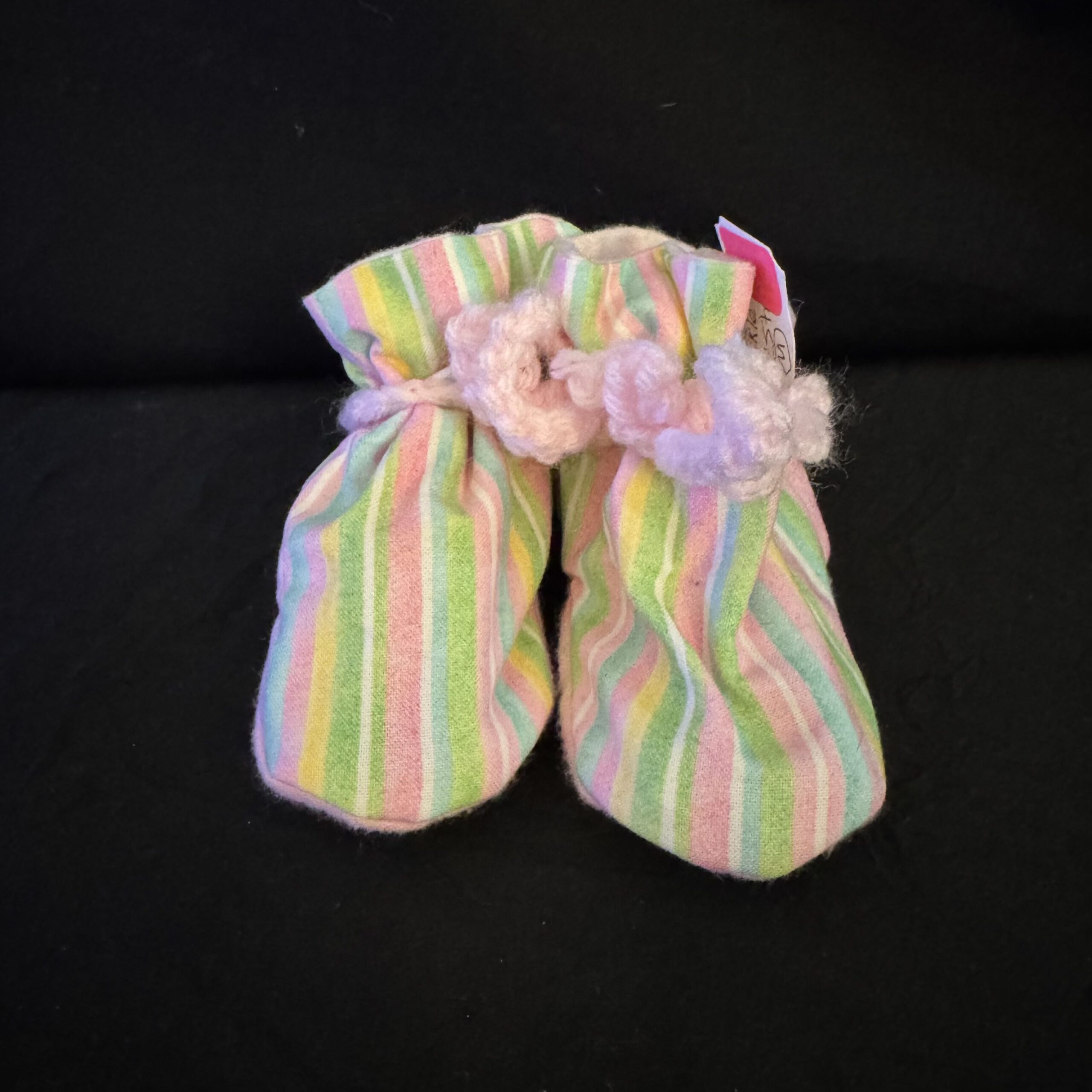 Baby_Booties-Medium-Stripe-Colors Stripe Colors - Image 1