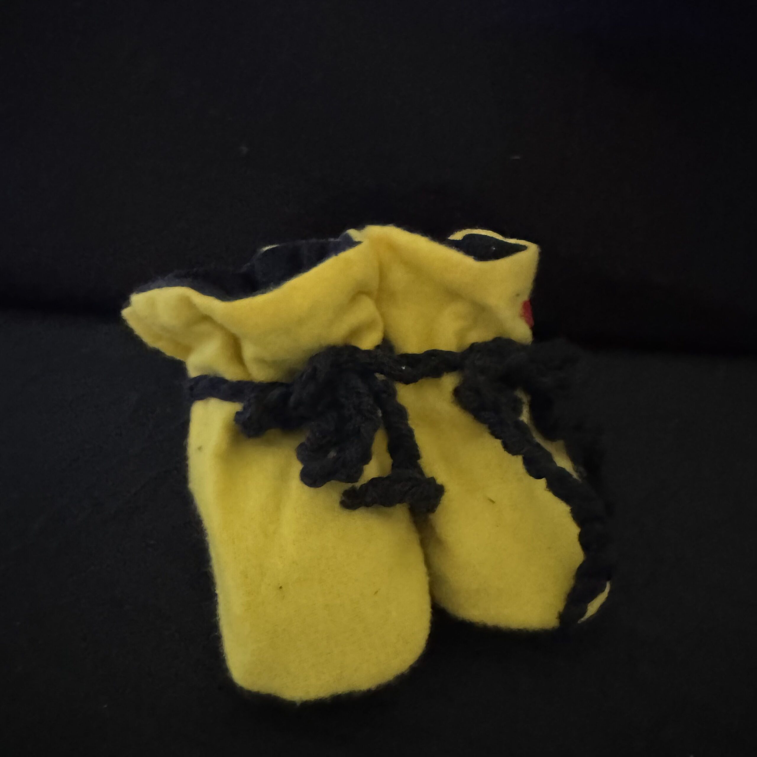 Baby_Booties-Medium-Yellow-Black Yellow Black - Image 1