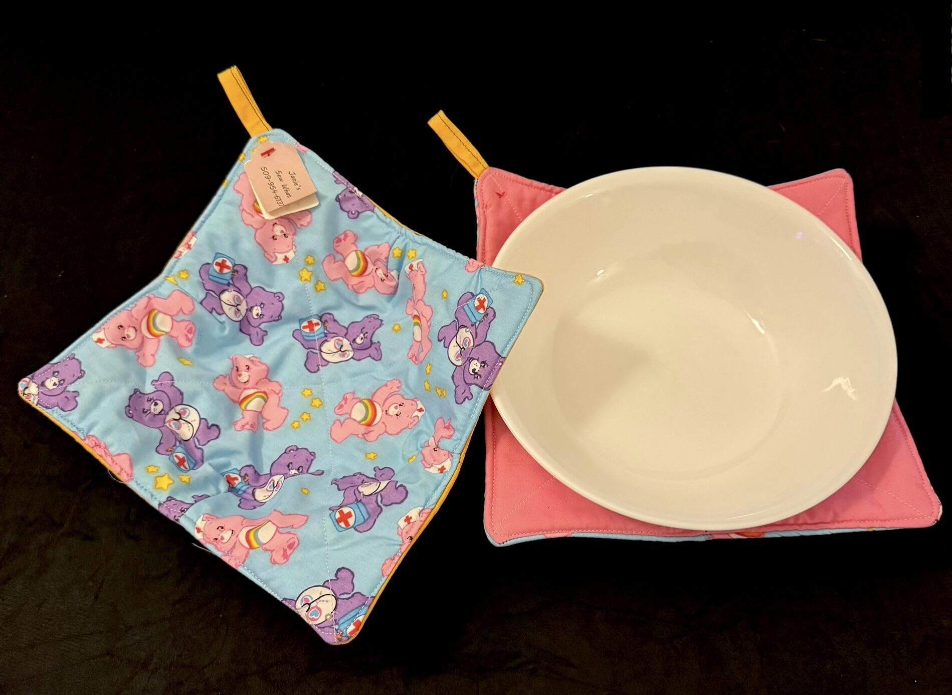 Bowl_holders-Janies_Bowls-JFBH_CareBear JFBH Care Bear - Image 1