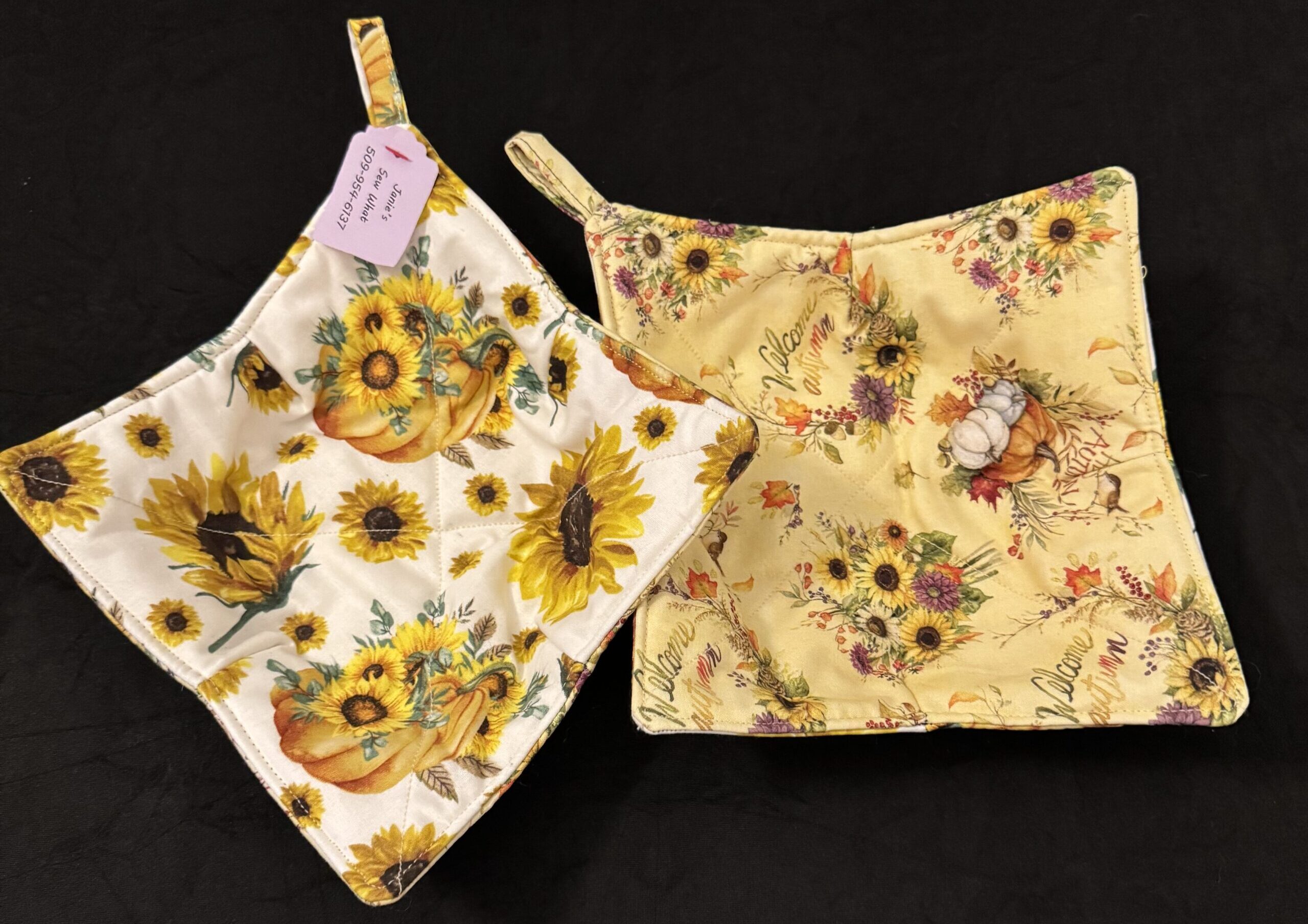 Bowl_holders-Janies_Bowls-JFBH_FallSunFlowers JFBH Fall Sun Flowers - Image 1