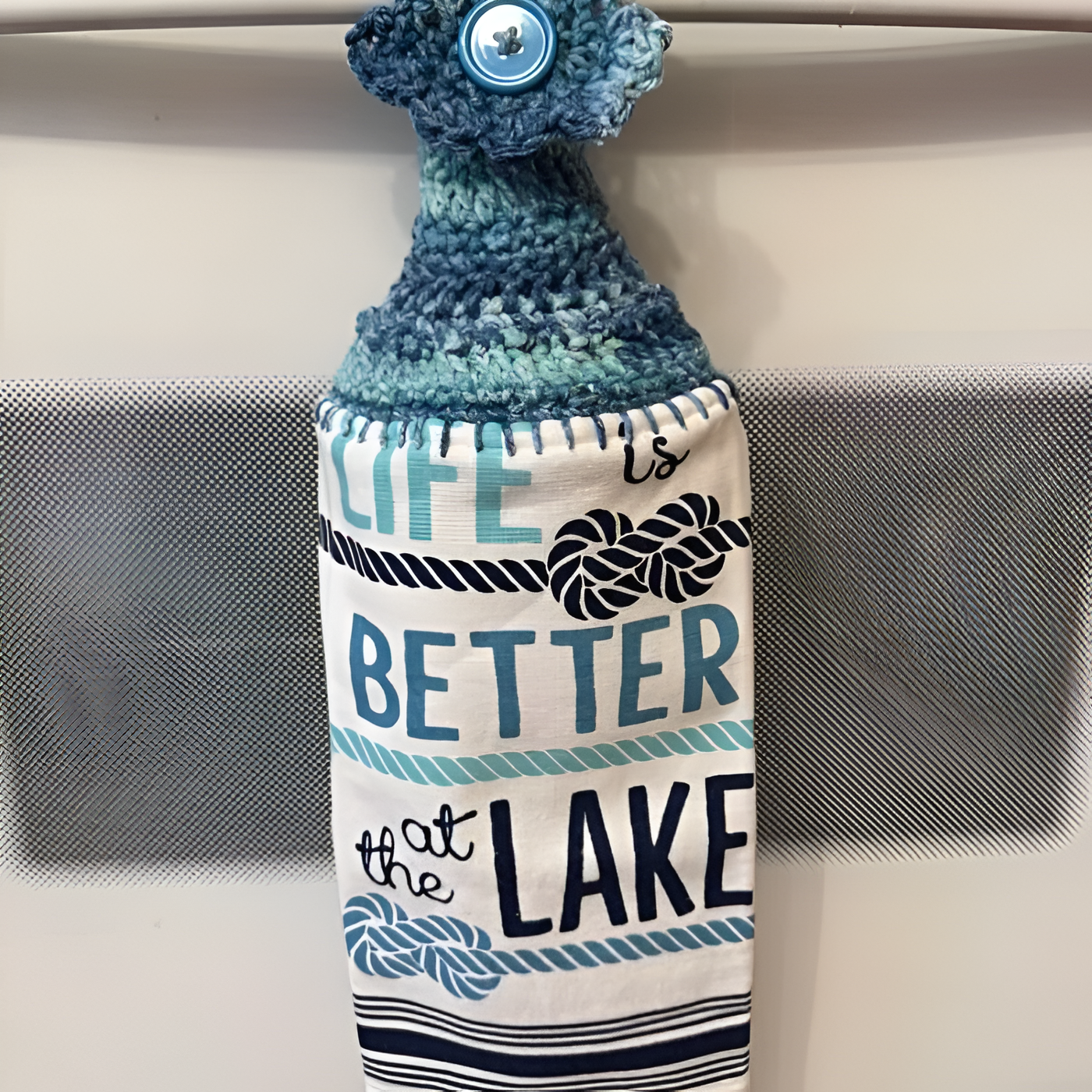 Crocheted Towel At The Lake Crocheted Towel At The Lake - Image 1