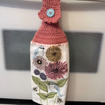 Crocheted Towel Birds Flowers