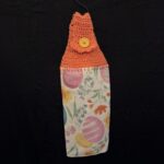 Crocheted Towel Easter Egg Orange
