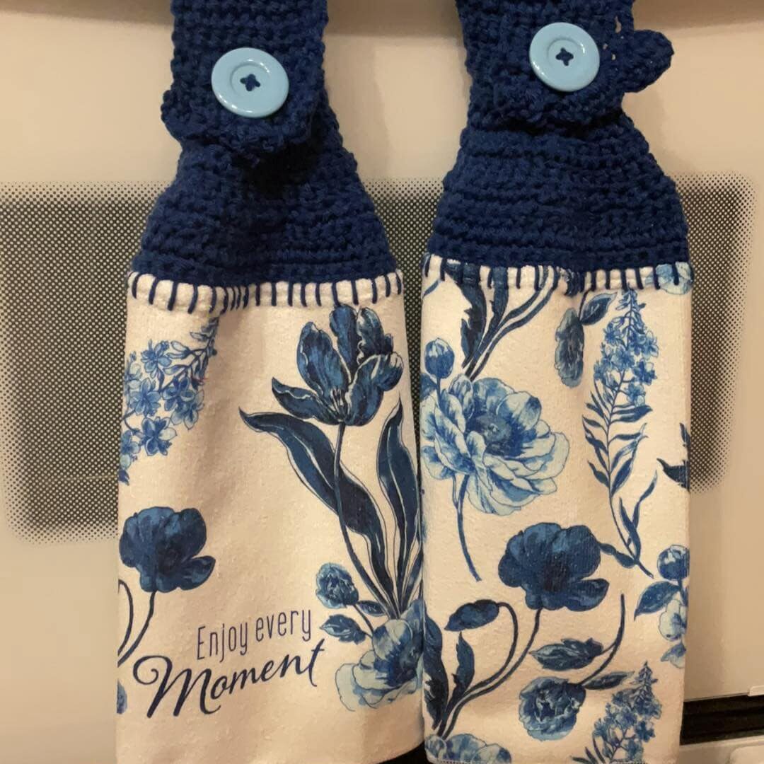 CrochetedTowel_SpringEveryMoment Crocheted Towel Spring Every Moment - Image 1