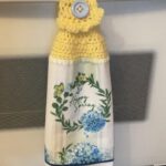 Crocheted Towel Spring Hello