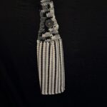 Crocheted Towel Grey Black White