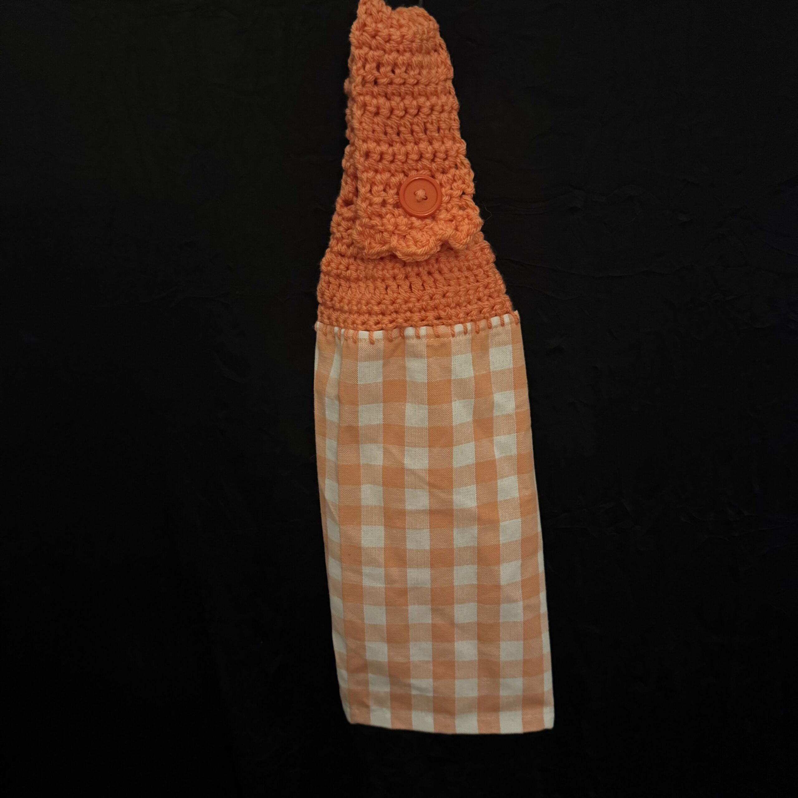 Crocheted Towel Orange Square