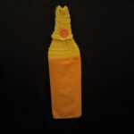 Crocheted Towel Orange Yellow