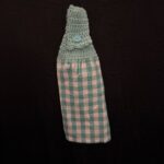 Crocheted Towel Teal Square