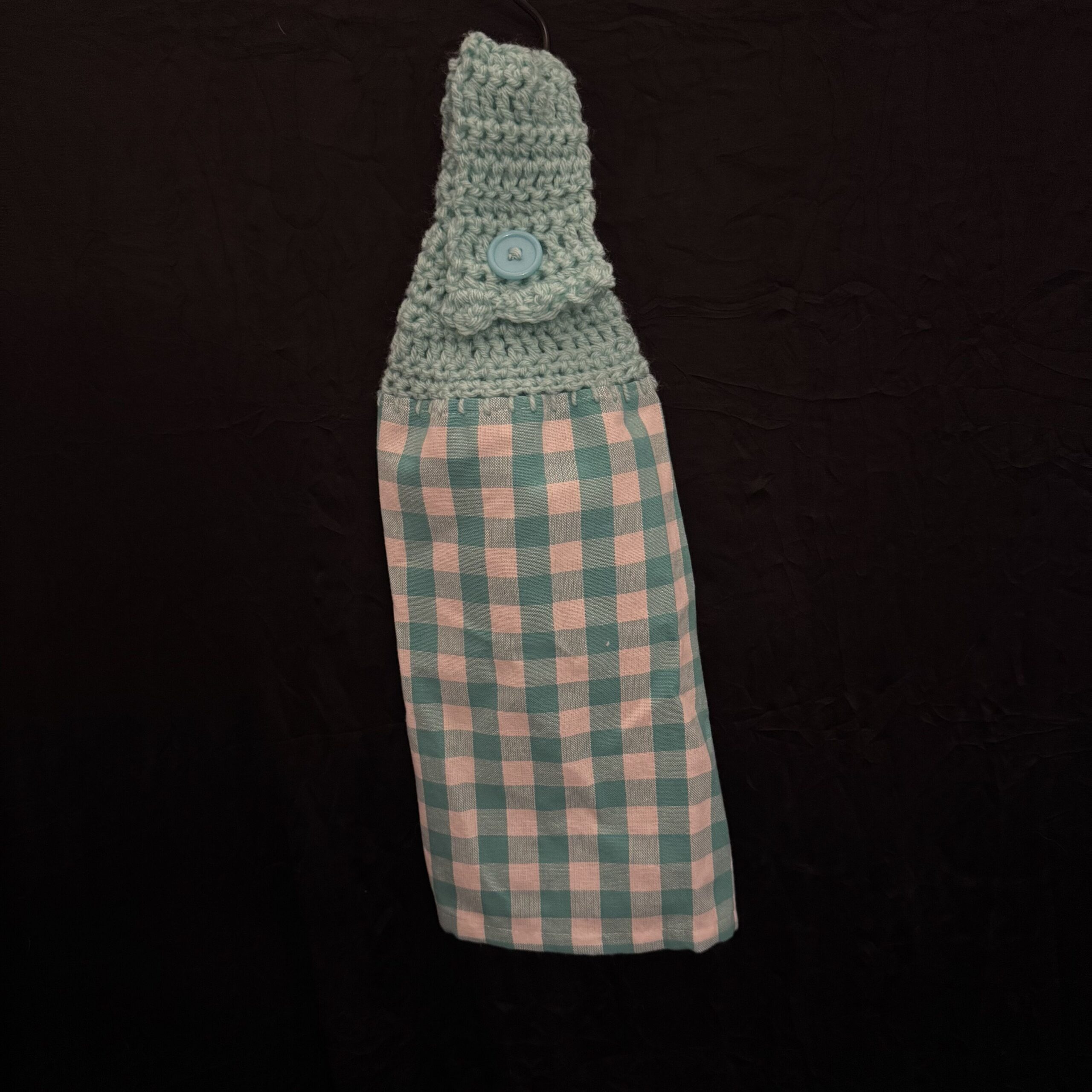 Crocheted_Towels-Basic-CrochetedTowel-Teal-Square Crocheted Towel Teal Square - Image 1