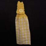 Crocheted Towel Yellow Square