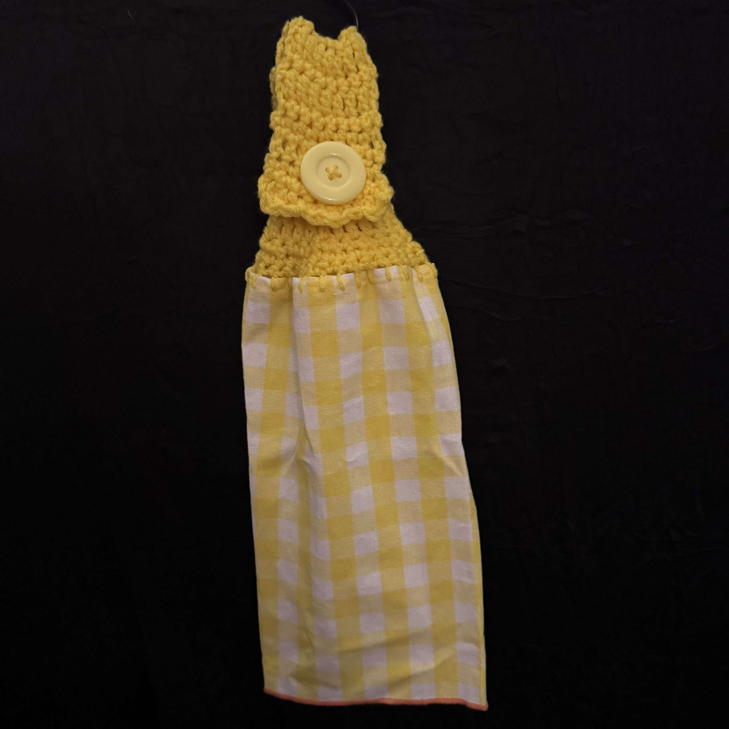 Crocheted_Towels-Basic-CrochetedTowel-Yellow-Square Crocheted Towel Yellow Square - Image 1