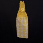 Crocheted Towel Yellow Stripey