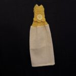 Crocheted Towel Yellow White