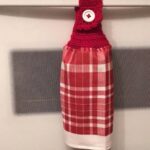 Crocheted Towel Red Gingham