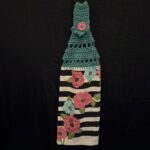 Crocheted Towel Dahlia Teal
