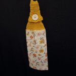 Crocheted Towel Flowers Gold