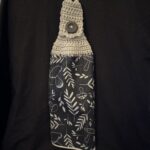 Crocheted Towel Mushroom Black 1