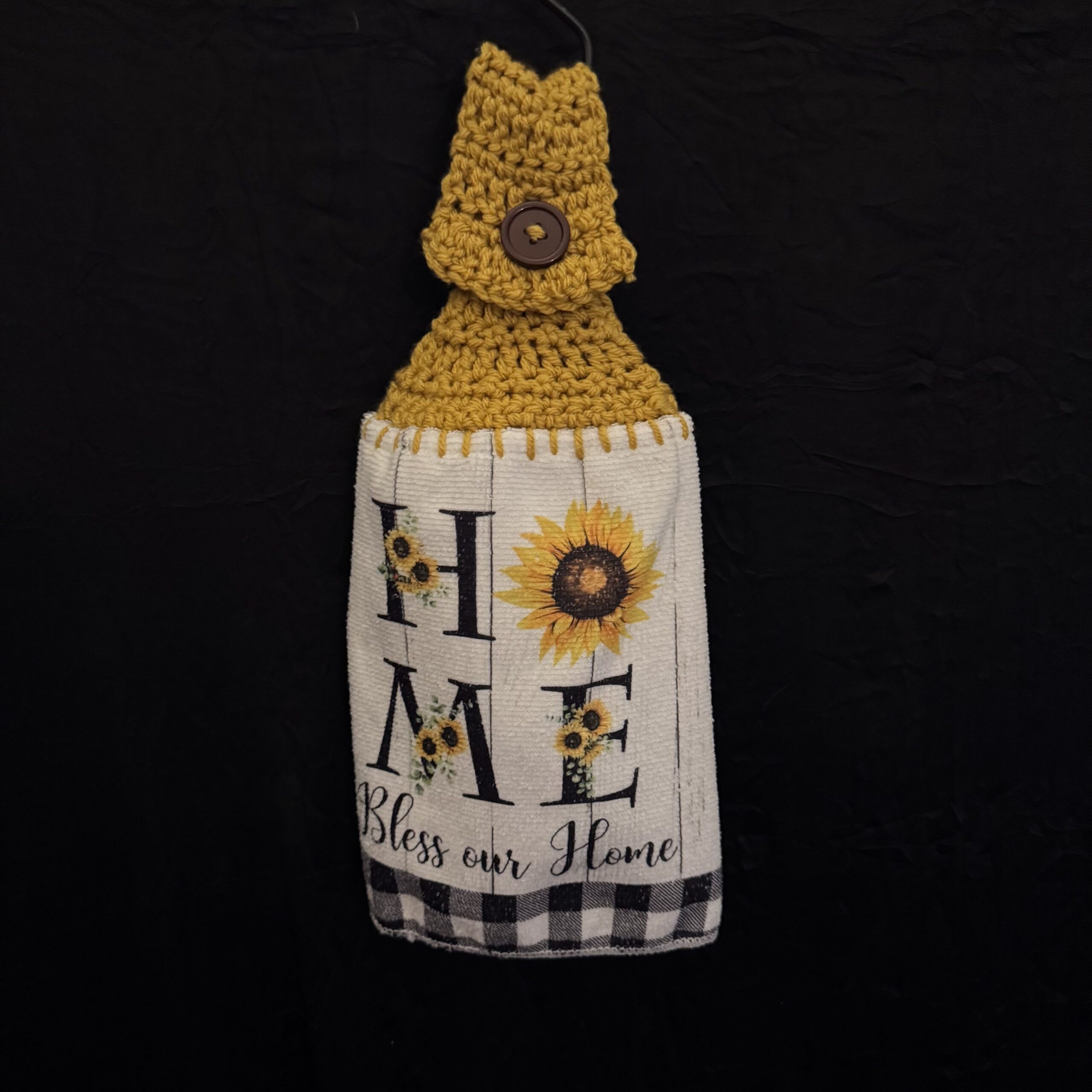 Crocheted Towel Sunflower Short Home