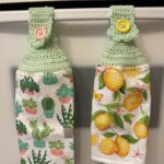 Crocheted Towel Cacti Lemon