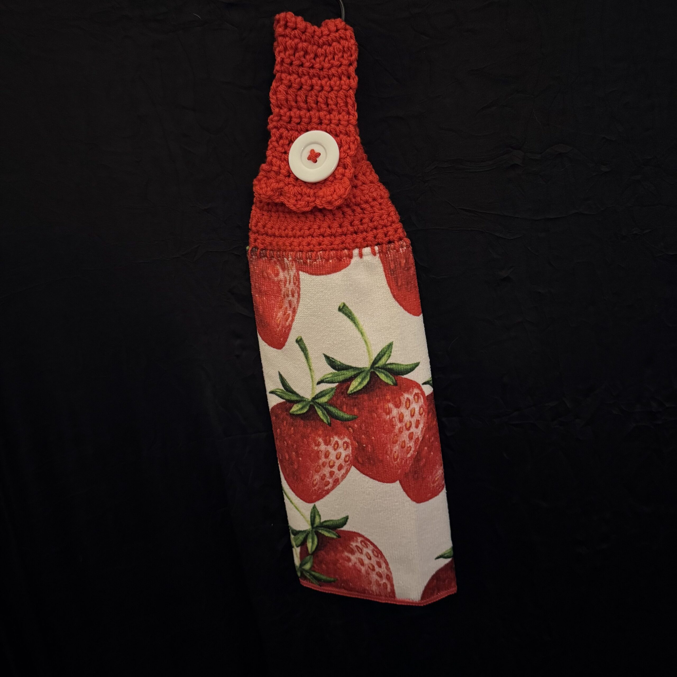 Crocheted Towel Strawberries