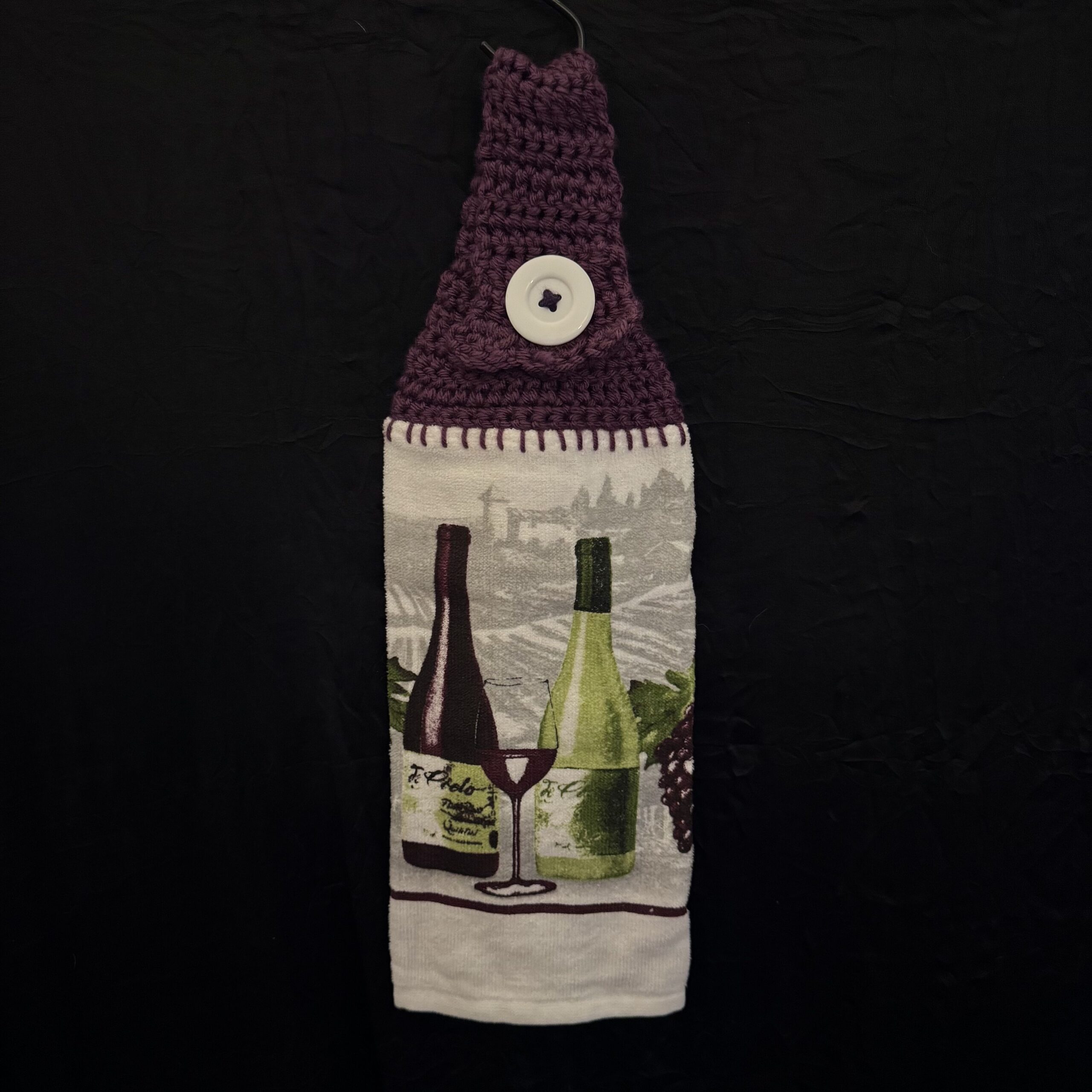 Crocheted Towel Wine