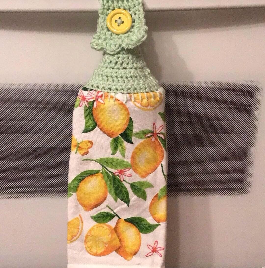 Crocheted_Towels-Food_Towels-CrochetedTowel_Lemons Crocheted Towel Lemons - Image 1