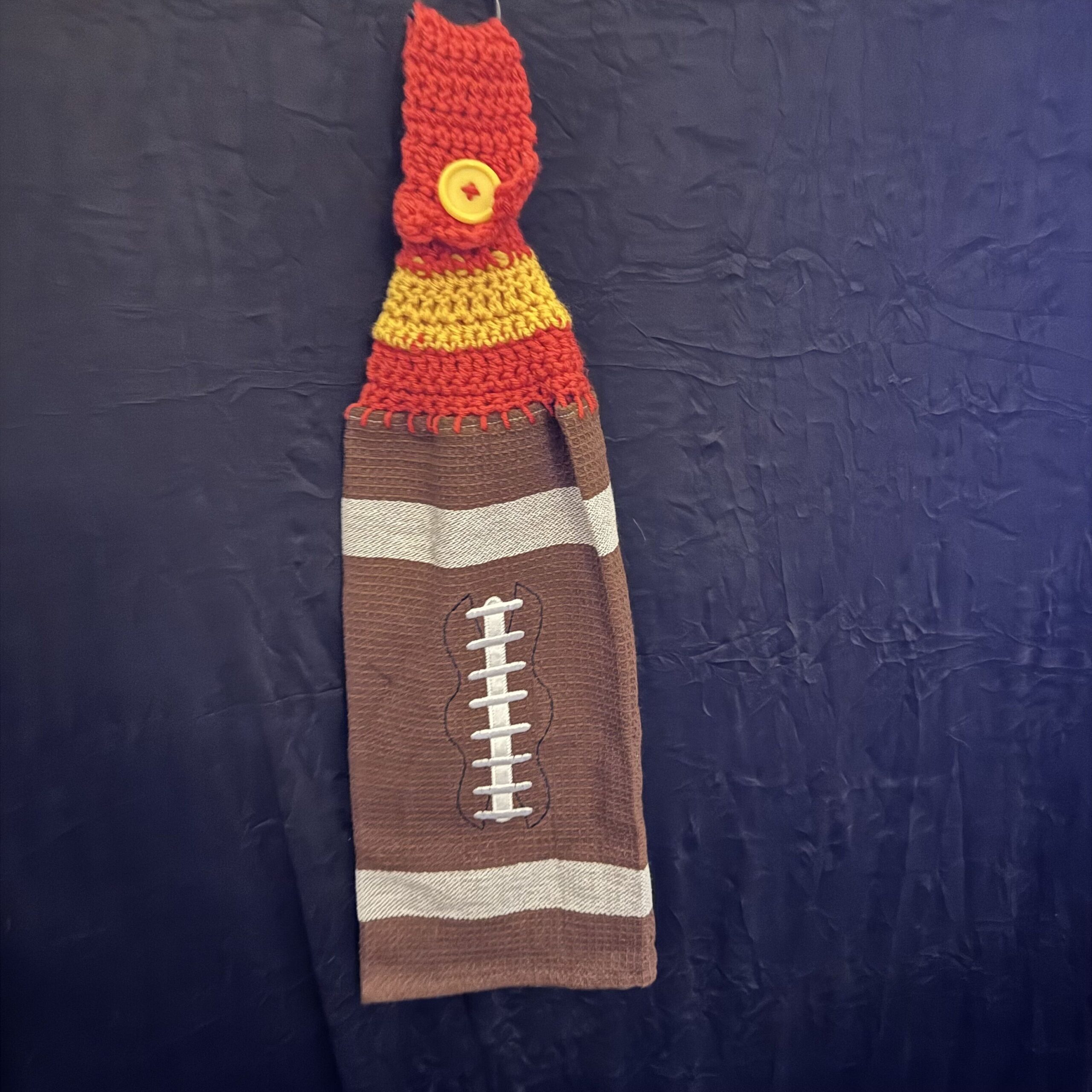 Crocheted_Towels-Sports-CrochetedTowel_KansasCityChiefs Crocheted Towel Kansas City Chiefs - Image 1