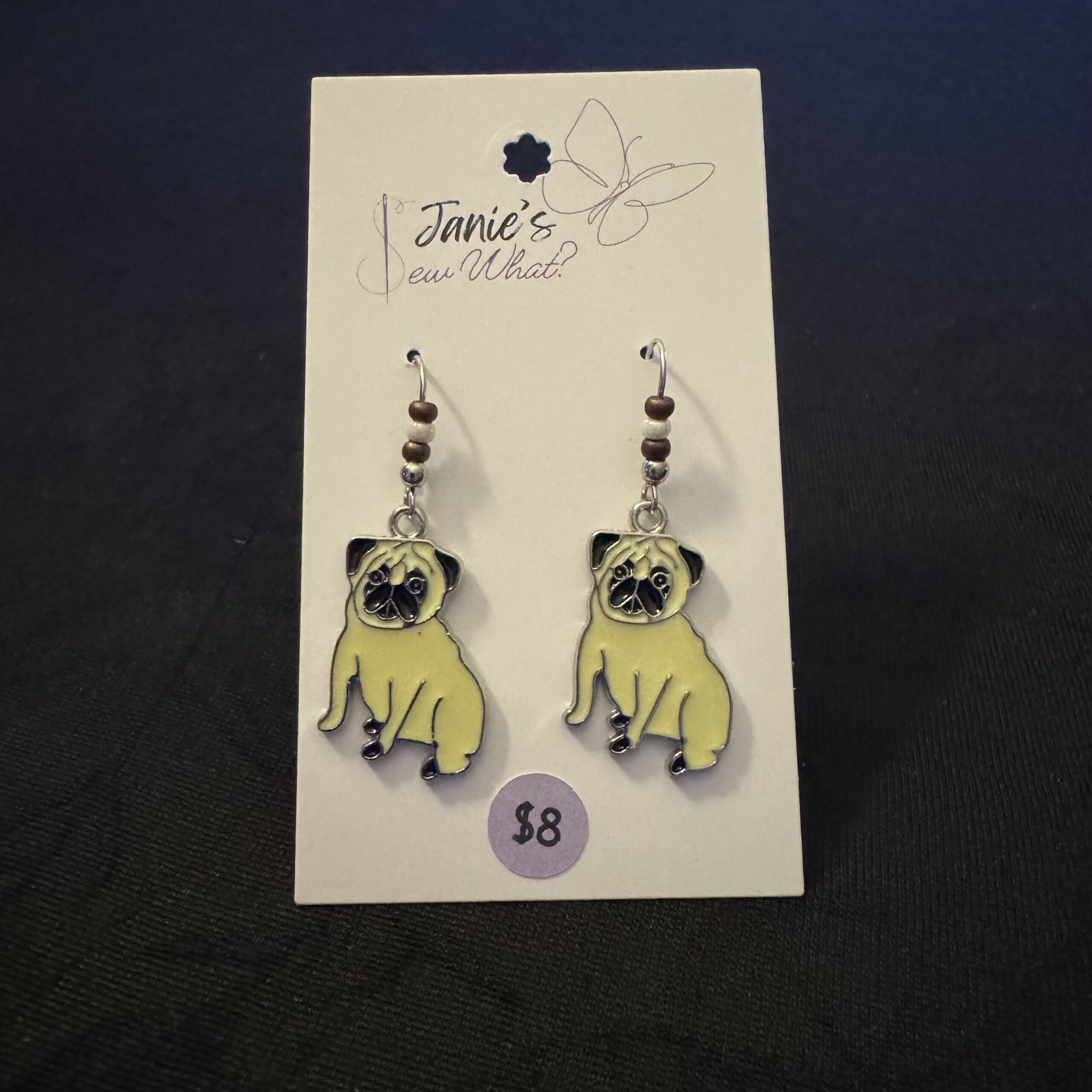 Earrings-Dog_PugSit Dog PugSit - Image 1