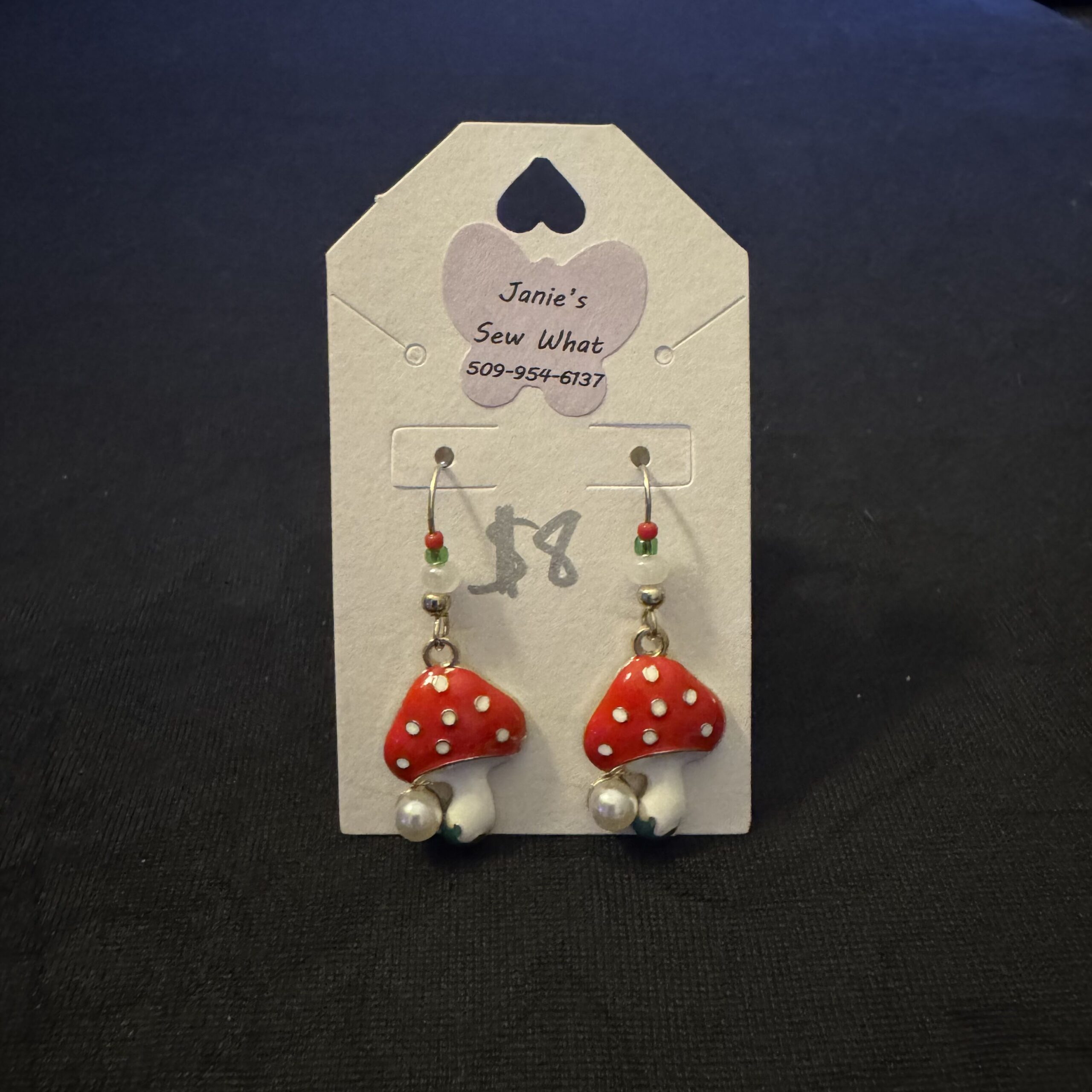 Earrings-Mushroom_Pearl Mushroom Pearl - Image 1