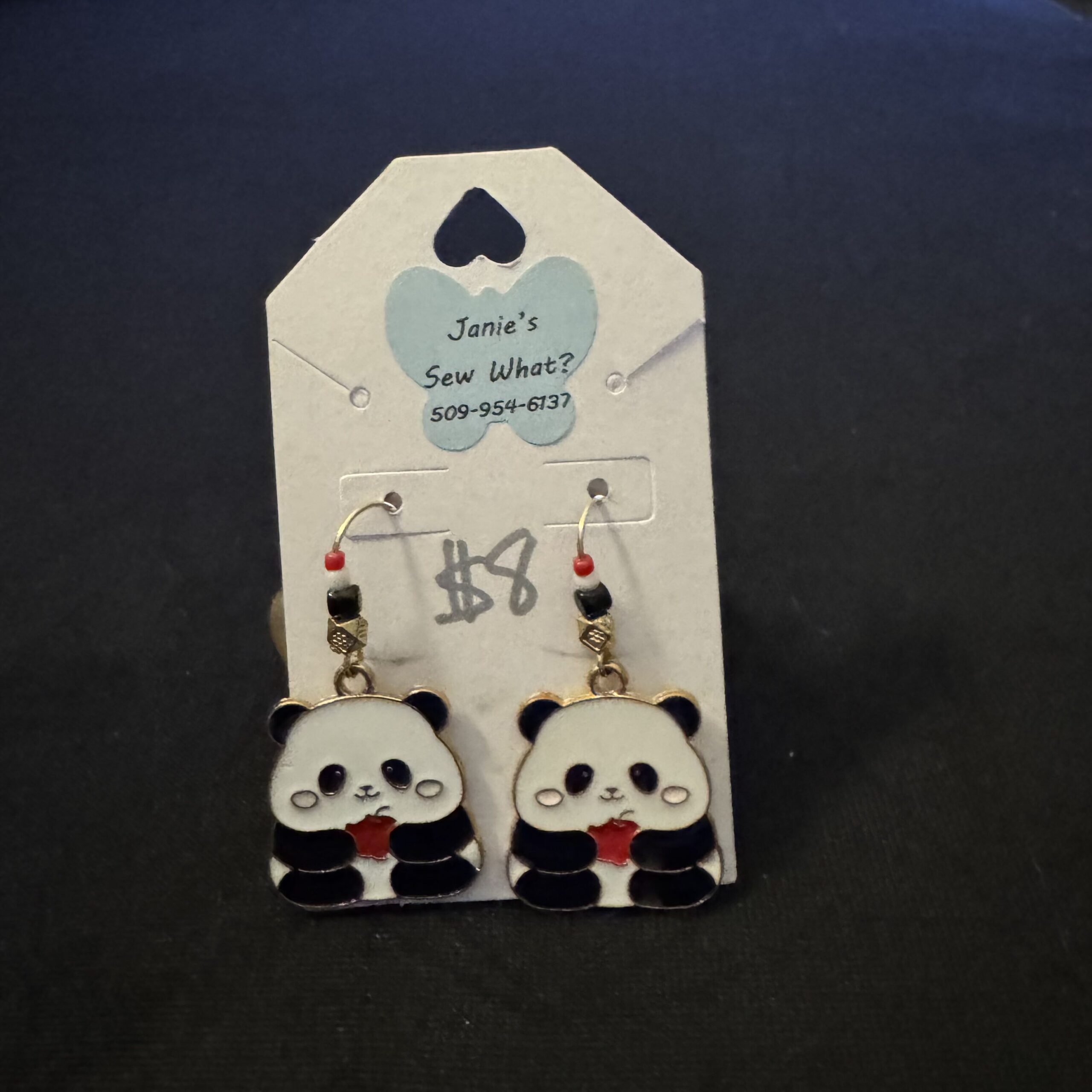 Earrings-Panda_Apple Panda Apple - Image 1