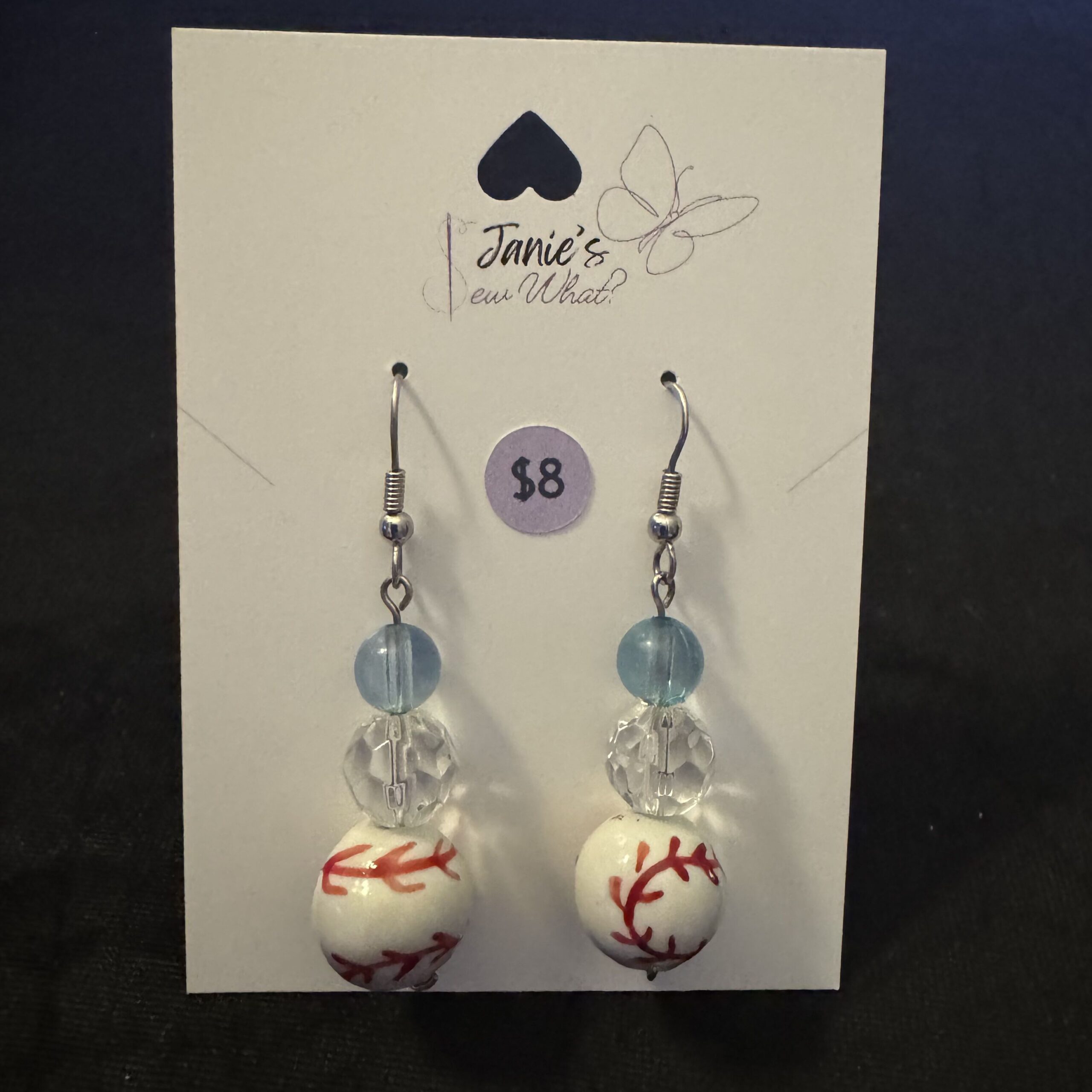 Earrings-Sports_BaseballDangle Sports BaseballDangle - Image 1