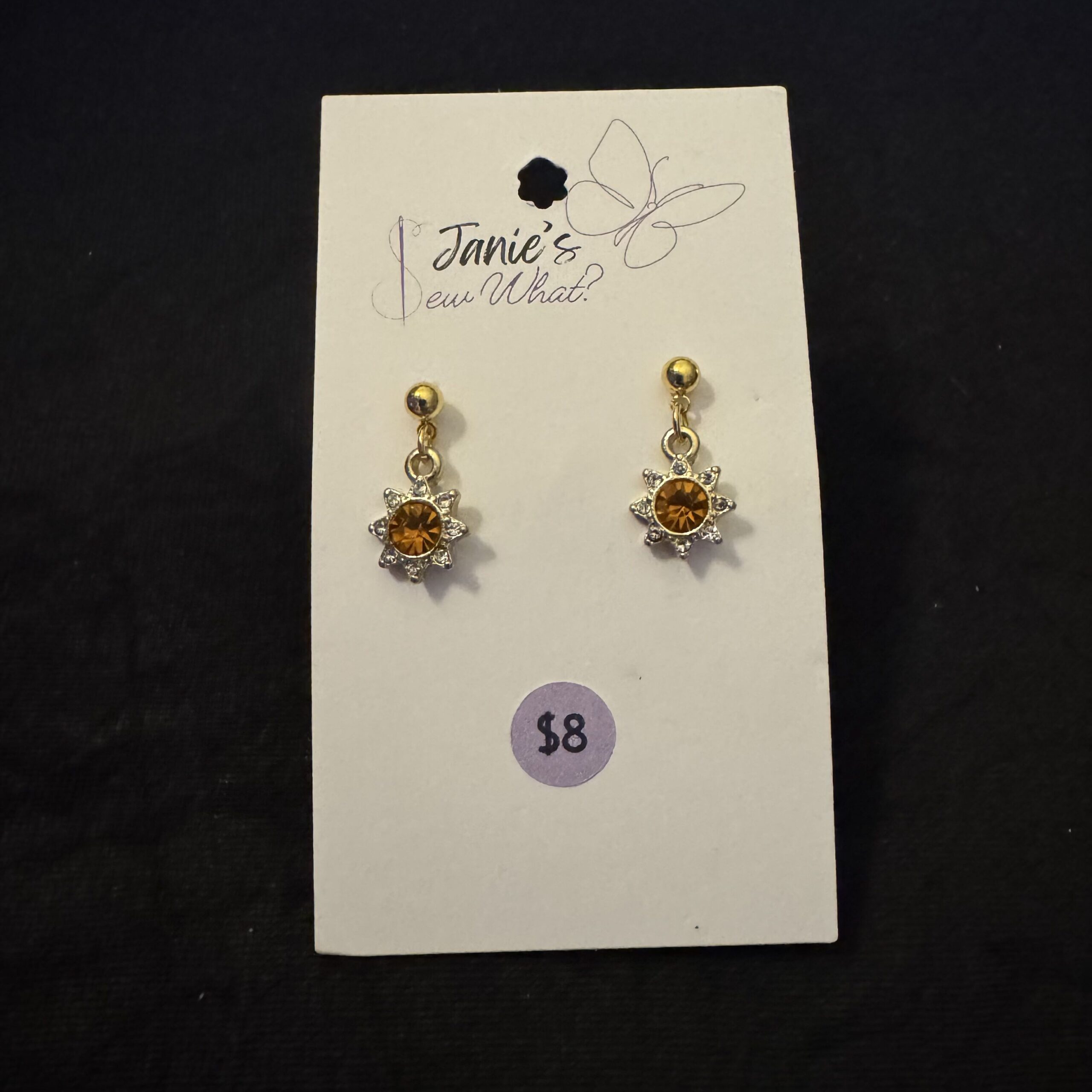 Earrings-Sun_Rhinestones_(1) Sun Rhinestones (1) - Image 1