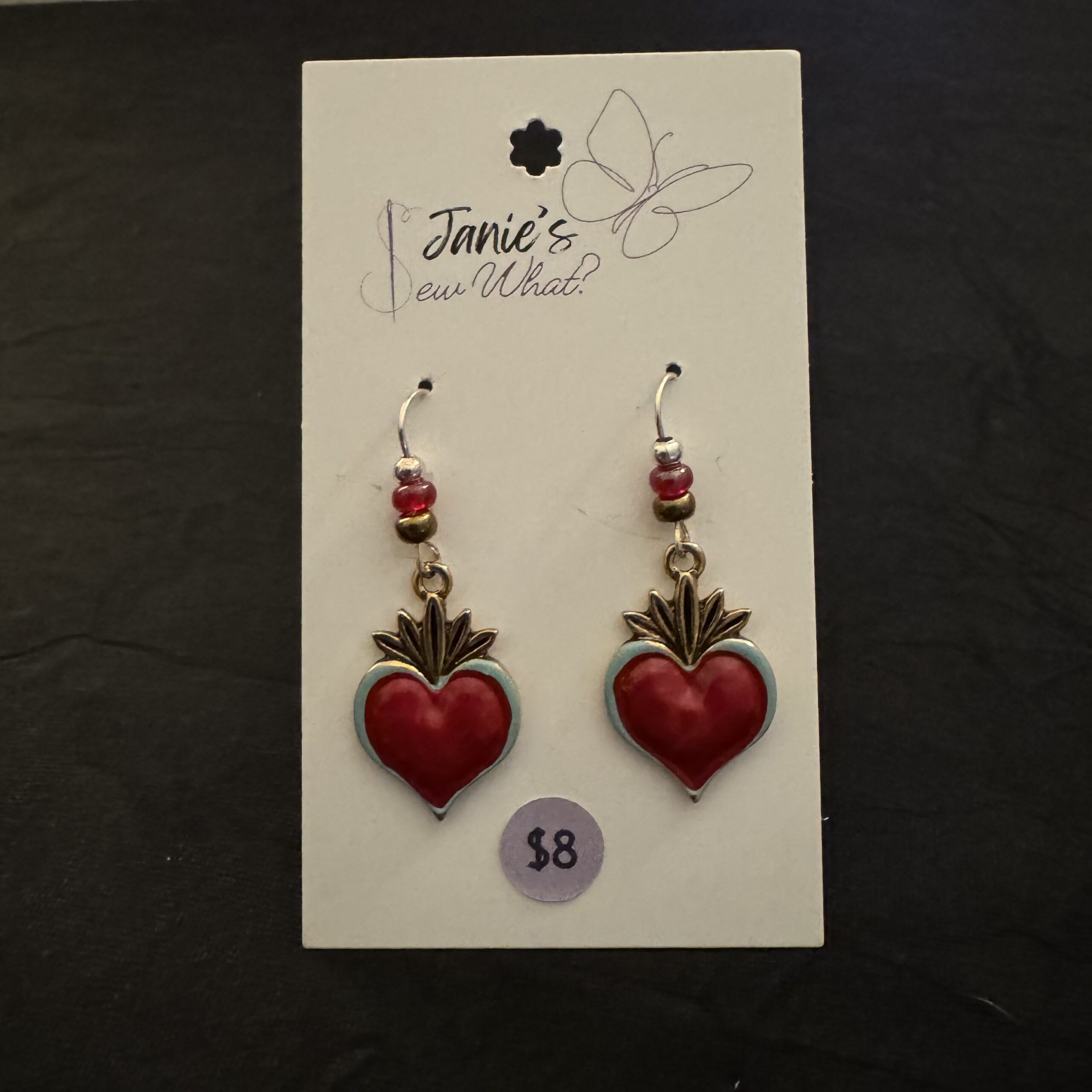 Earrings-Valentines-Heart-Bigger Valentines Heart Bigger - Image 1
