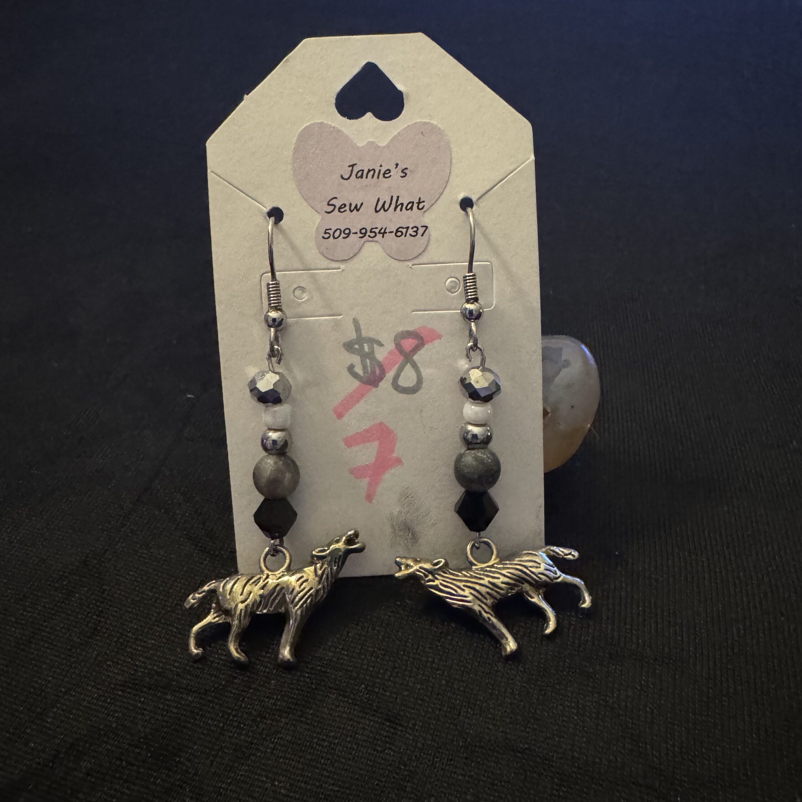 Earrings-Wolves_BeadDangle Wolves BeadDangle - Image 1