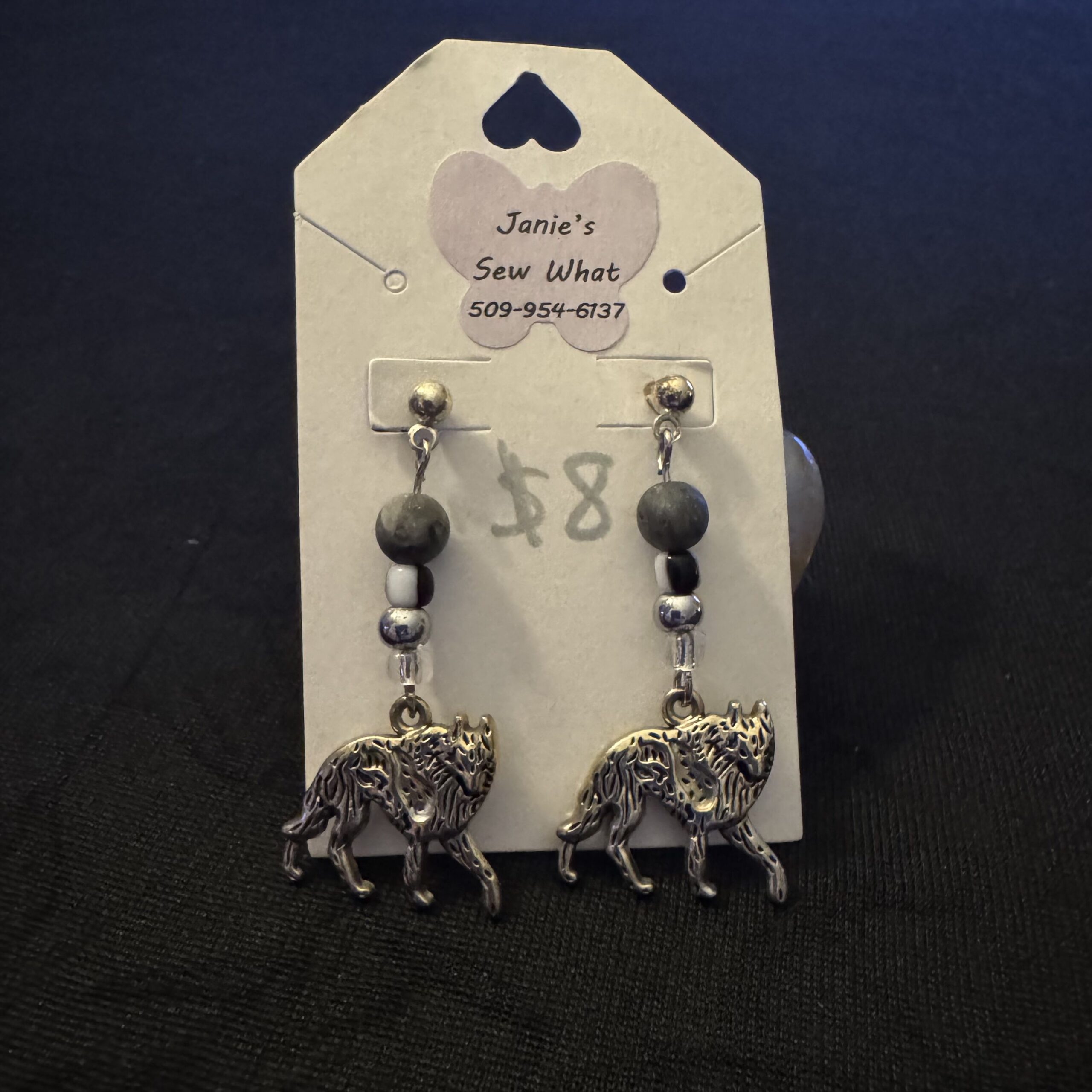 Earrings-Wolves_ToughDangle Wolves ToughDangle - Image 1