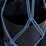 Blue Tan Bead