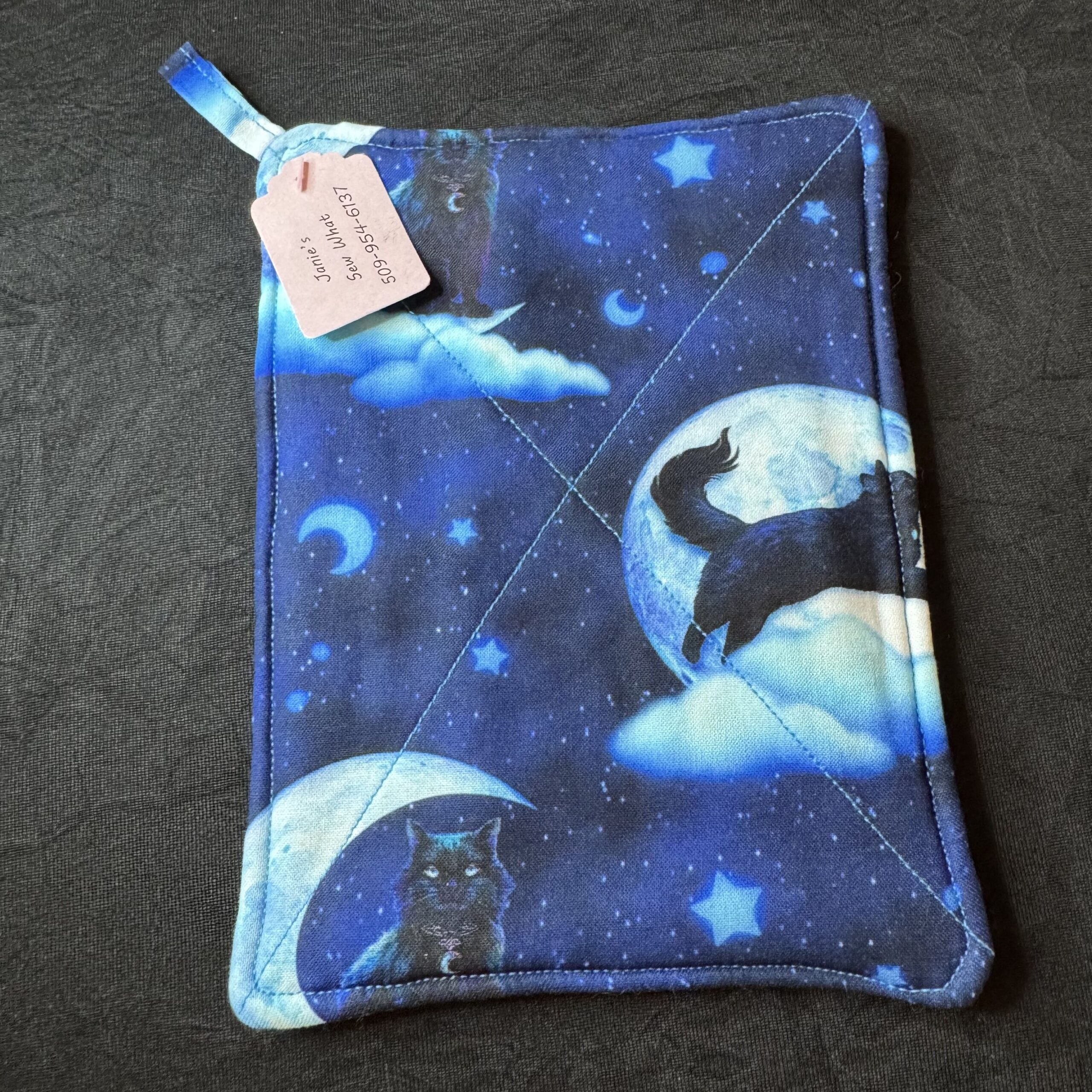 Pot_Holders-PotHolder_CatsMoon Pot Holder Cats Moon - Image 1